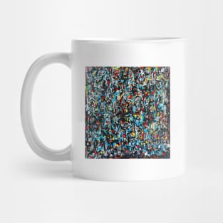 Acrylic Pouring Painting - Black Lives Matter Mug